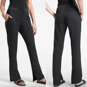 Athleta Hermosa Pant In Black Side Slit Hem Women's Size XS
